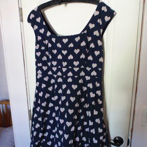 Eshakti Navy/Cream Hearts Dress